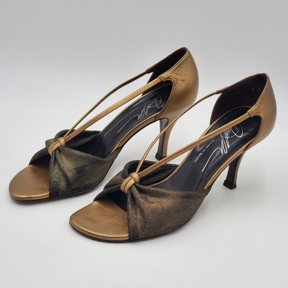 Donald J. Pliner Metallic Bronze Heels - Picture 3 of 15